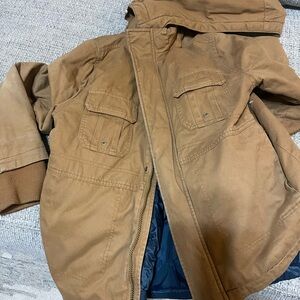 Boys Brown Hooded Jacket